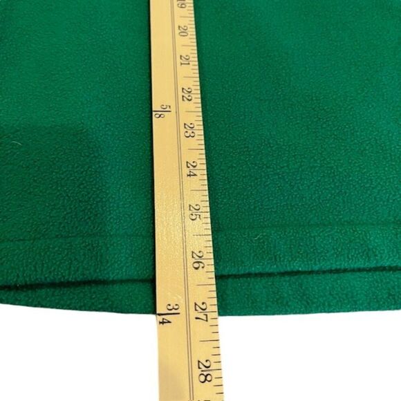 Lands' End Men's 1/4 Zip Fleece Pullover Navy Blue and Green Size XL - Picture 7 of 8